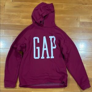 GAP Maroon Hoodie with White Logo